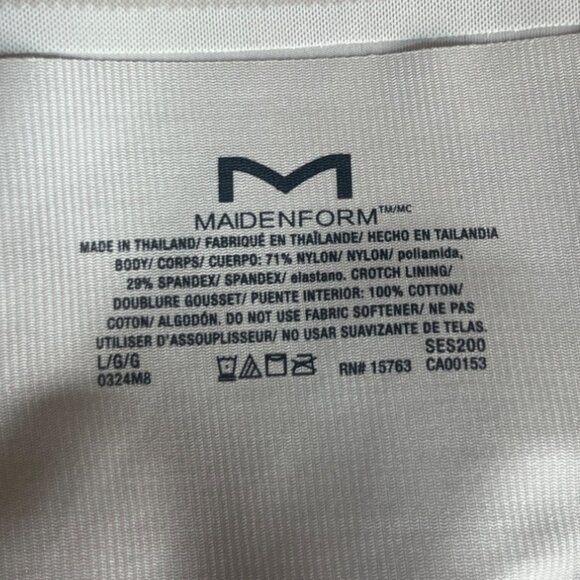 Maidenform High Waist Shaping Thong Womens Large 6 Nude New WOT - Picture 3 of 4